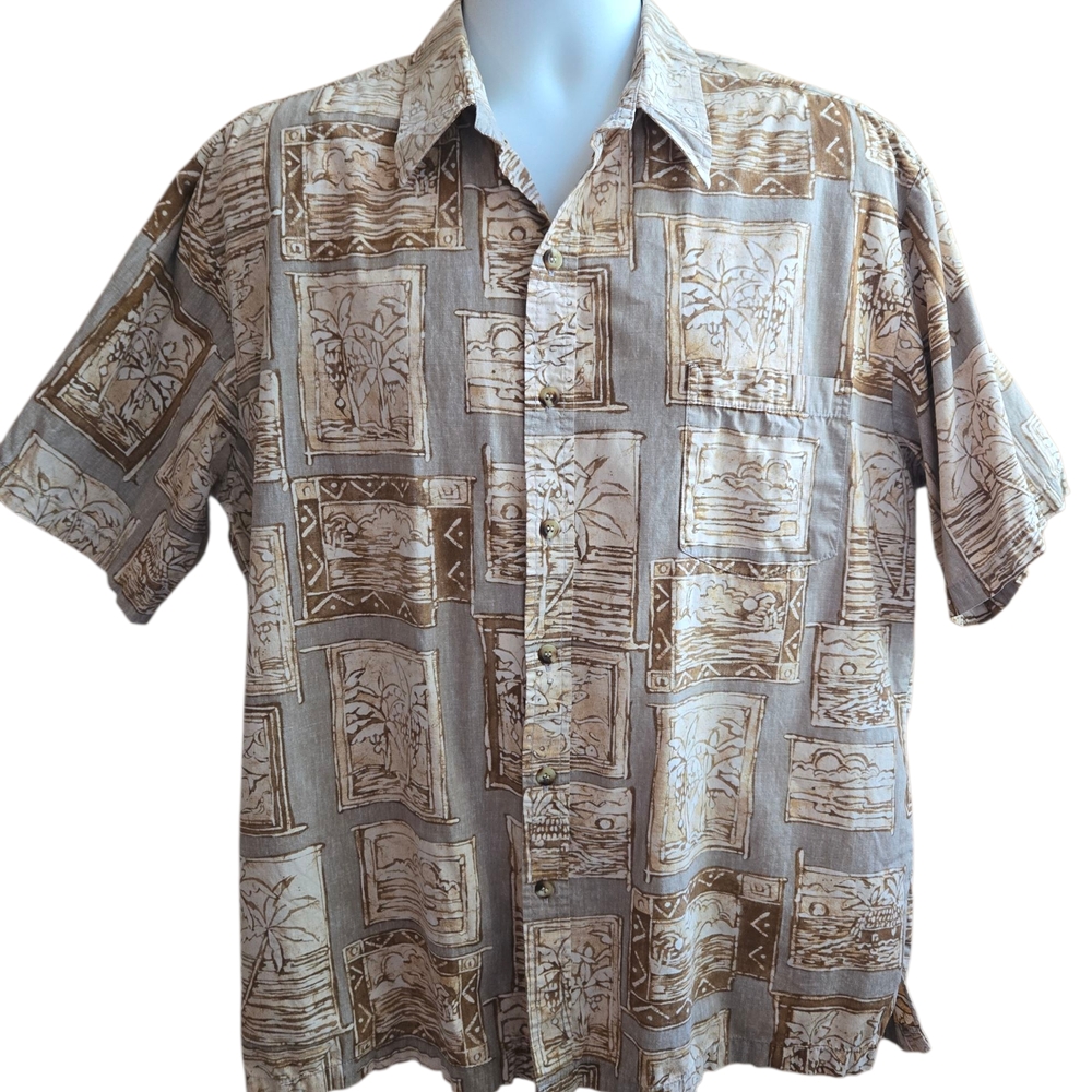 Cooke Street Palm Tree Shirt Cotton XL